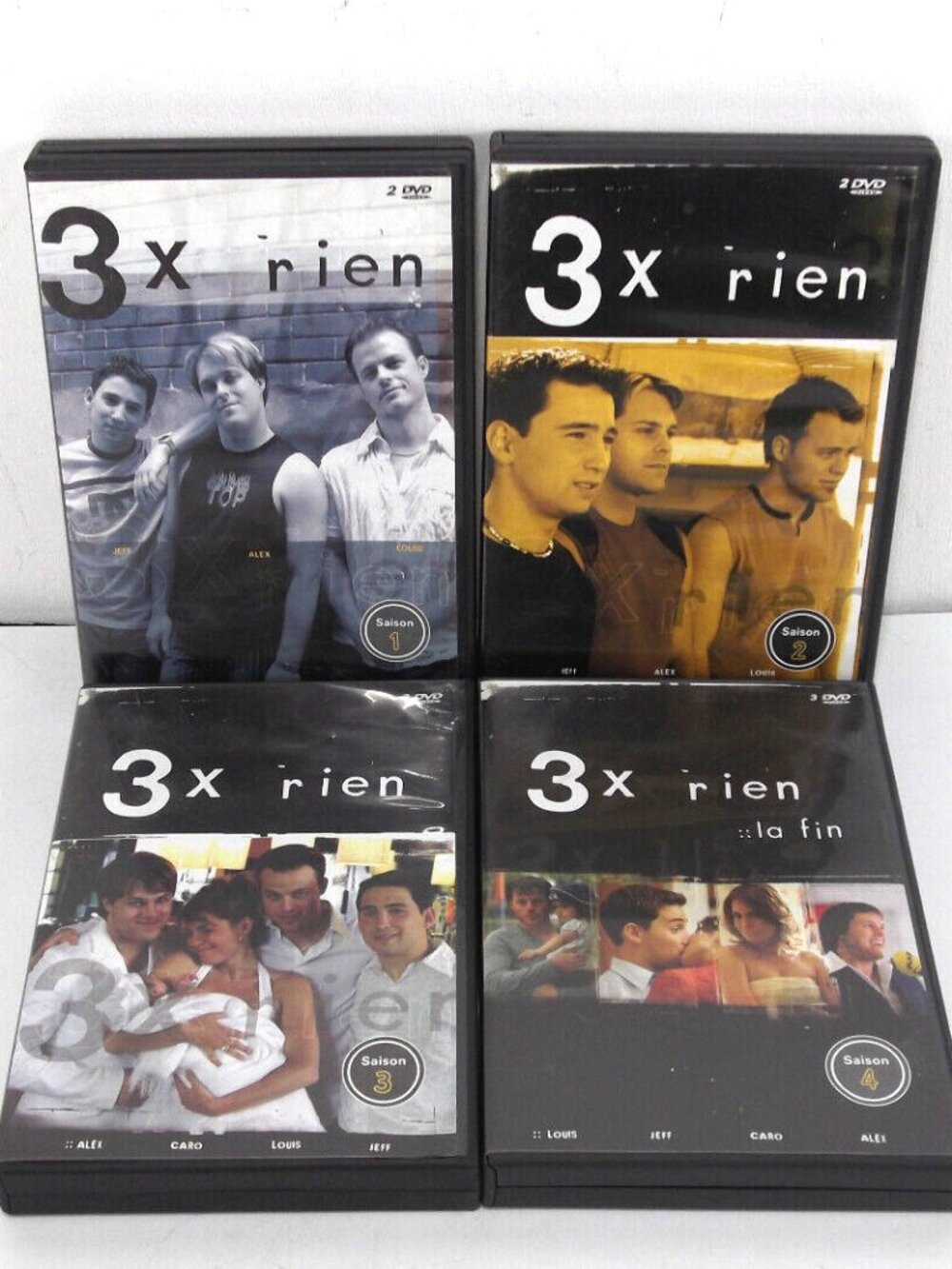 3x Rien - Saison 1-2-3-4 (DVD) Region 1 Serie complète